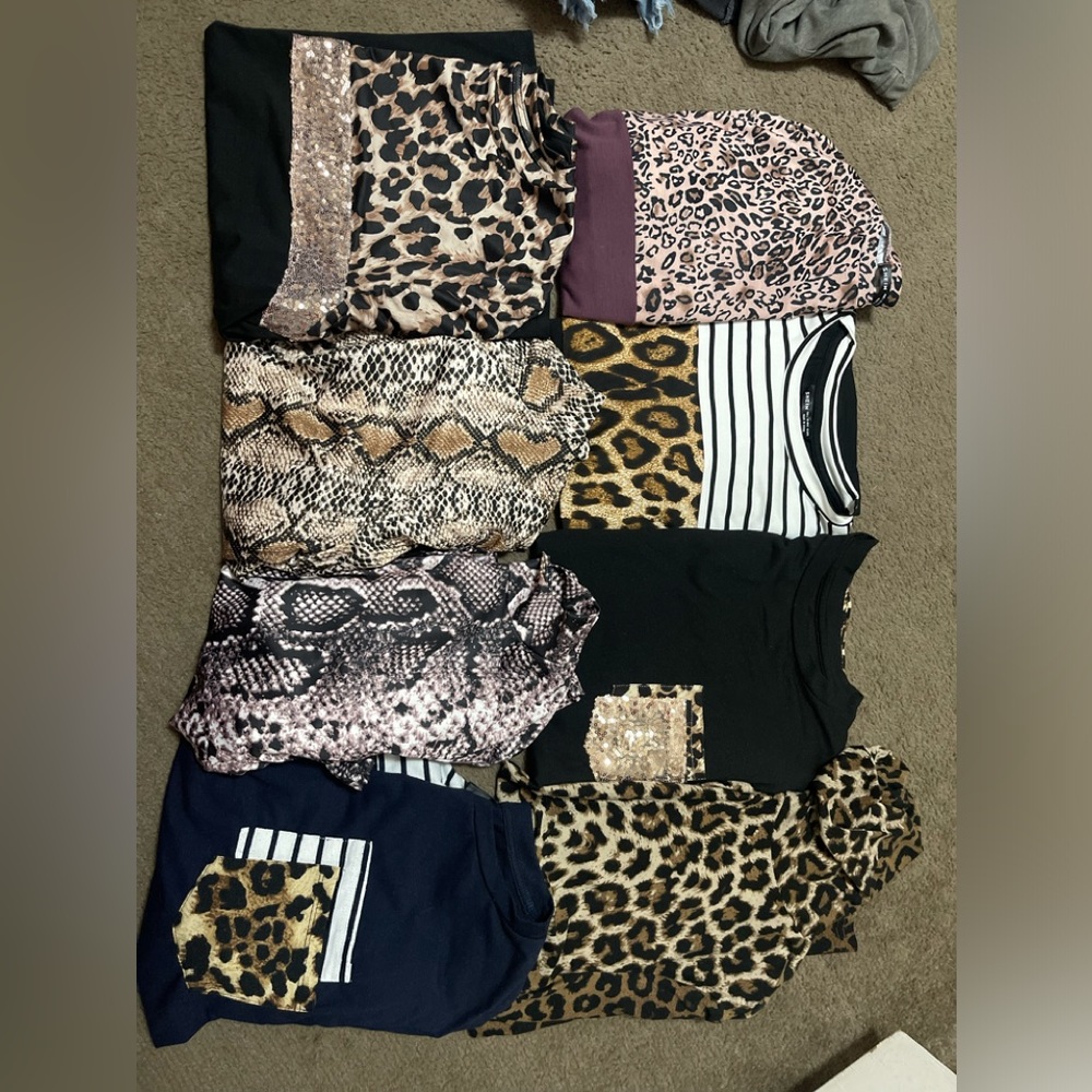 8piece Animal Print SHEIN LOT Large/extra LARGE